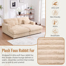 Oversized Double Chaise Lounge Sofa Bed With USB Ports And Cup Holders by Unique Piece Furniture