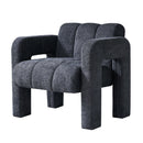 31.10" Boucle Upholstered Accent Chair by Unique Piece Furniture