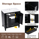 Bathroom Vanity With Sink, Soft Closing Door, Multi Functional Storage by HouseOfZazla