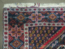 4' X 5.5' Vintage Handmade Turkish Tribal Wool Rug Medallion Nice