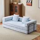 Convertible Floor Sofa Bed With Pillow Back Support Armrest by HouseOfZazla