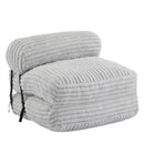 Latina Indoor Foldable Bean Bag Lounge Chair - Light Gray by HouseOfZazla
