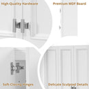 Wall Mounted Bathroom Cabinet With 5 Adjustable Shelves