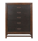 5 Drawer Chest, 2 Tone - Brown by HouseOfZazla