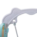 5 in 1 Slide and Swing Playing Set, Toddler Extra-Long Slide with 2 Basketball Hoops, Football, Ringtoss, Indoor Outdoor