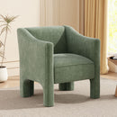 Barrel Accent Chair With Enclosed Arms by HouseOfZazla