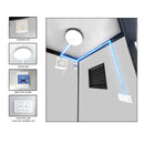 Portable Toilet Cabin - Outdoor Shower Room with Shower, Lights, Sink, and Ventilation Fan by HouseOfZazla