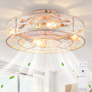 20" Caged Ceiling Fan with Lights and Remote Control by HouseOfZazla