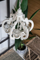 Farmhouse Chandelier, 6 Light Wood Chandelier Pendant Light Fixture With Adjustable Chain For Dining Room Living Room Entryway, Bulb Not Included by HouseOfZazla