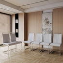 Modern Dining Chairs With Padded Seat, High Back by HouseOfZazla