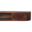 Lunar - 2 Drawer Floating Console - Chestnut by HouseOfZazla