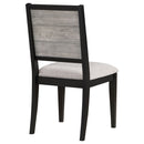 Dutchie - Upholstered Dining Side Chair (Set of 2) - Black by HouseOfZazla