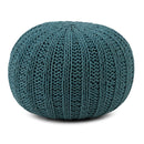 Shelby - Handcrafted Hand Knit Round Pouf by Unique Piece Furniture