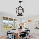 Farmhouse Lantern Chandelier 4-Light