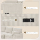 Convertible U-Shaped Sectional Sofa Bed With Reversible Chaise by HouseOfZazla