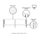 Celine - 2 Shelf Console Table by HouseOfZazla