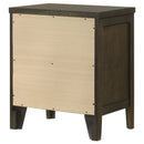 Clement - 2 Drawer Nightstand Bedside Table - Espresso by HouseOfZazla