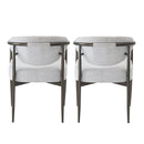 Modern Dining Chairs Set of 2 with Bronze Iron Frame by HouseOfZazla