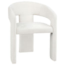 Carlow Upholstered Dining Arm Chair White (Set of 2)