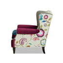 Anya Boho Chic Wingback Accent Arm Chair
