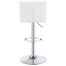 Kerwin - Upholstered Adjustable Bar Stool (Set of 2) - White by HouseOfZazla