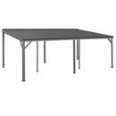 12x20FT Lean To Gazebo with Steel Roof by HouseOfZazla