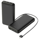 10000mAh Power Bank Portable Phone Charger External Battery Pack with LT & Type-C Double-ended Cable Type-C USB Cable Fit For IOSPhone 14 Android And
