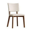 Dining Chair (Set of 2) - White / Deep Walnut by HouseOfZazla