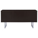 5 Drawer Credenza With Open Shelving - Cappuccino by HouseOfZazla