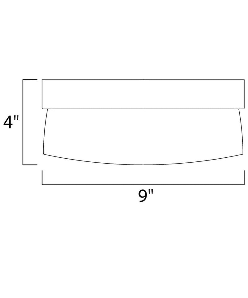 Flux 9"W 1-Light LED Flush Mount Light Fixture Satin Silver Finish by Maxim