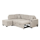 Sleeper Sofa Bed, 2 In 1 Pull Out Sofa Bed L Shape Couch With Storage Ottoman For Living Room, Bedroom Couch And Small Apartment by HouseOfZazla