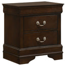 Demetra - 2 Drawer Nightstand - Cappuccino by HouseOfZazla