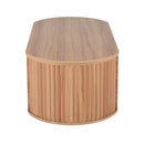 Lift Top Coffee Table With Hidden Compartment, Modern Oval Lift Tabletop For Home Living Room by HouseOfZazla