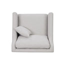 Chair With High Track Arms - Beige
