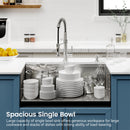 Stainless Steel Kitchen Sink, 30″x19″ Single Bowl, Undermount by HouseOfZazla
