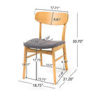 Dining Chairs With Cushioned Seat (Set of 2)