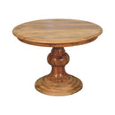 Round Turned Dining Table - Oak by HouseOfZazla