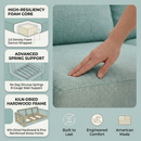 Clifford Sectional Sofa – Made in USA with Custom Fabric Options by HouseOfZazla