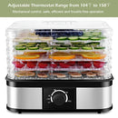 5 Tray Temperature Control Fruit Vegetable Dryer by LJGDeals