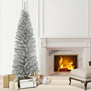 6 Feet Tinsel Tree Unlit Slim Pencil Christmas Tree by DirectDeals