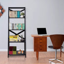 4-tier Leaning Free Standing Ladder Shelf Bookcase-White by LJGDeals