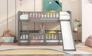 Low Bunk Bed With Slide, Fence And Ladder by HouseOfZazla
