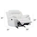 Comfortable Rocking Motion Recliner by Unique Piece Furniture
