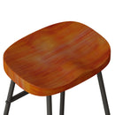 29.52" Stylish and Minimalist Bar Stools, Two-piece Counter Height Bar Stools, for Kitchen Island, Coffee Shop, Bar, Home Balcony, Dark Brown