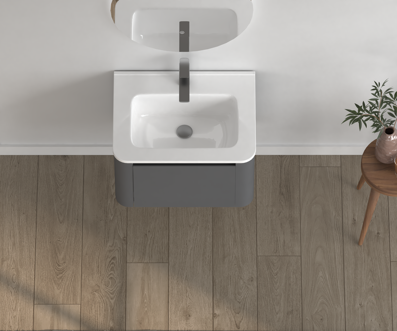 24" Wall-Mounted Bathroom Vanity, photo 3 of 10