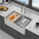 Kitchen Sink Workstation, Single Bowl - White by HouseOfZazla