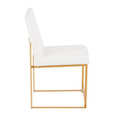 Fuji - Contemporary Stylish Frame, High Back Dining Chair (Set of 2)