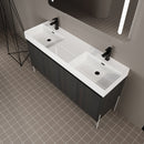 Freestanding Bathroom Vanity With Resin Sink And Storage Cabinet by HouseOfZazla