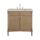 James Martin Kinnsden 36" Single Bathroom Vanity, Weathered Oak