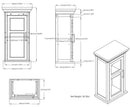 Avington - Single Door Wall Cabinet - Pure White by HouseOfZazla